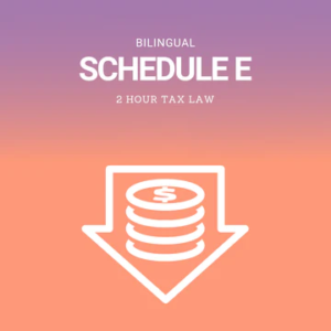 Bilingual Schedule E and Capital Gains and Losses